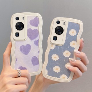 เคสโทรศัพท์มือถือหนัง TPU ลายดอกไม้ สําหรับ Huawei P60 Pro P50 Pro P40 Pro P30 Pro