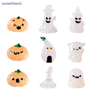 [Snowth] ตุ๊กตาเรซิ่น รูปฟักทอง ผี ฟักทองน่ารัก ขนาดเล็ก เรืองแสง DIY สําหรับตกแต่งปาร์ตี้ฮาโลวีน