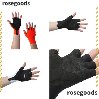 Rosegoods1 ถุงมือขี่จักรยาน ระบายอากาศ กันลื่น กันกระแทก รั้งข้อมือ