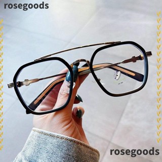 Rosegoods1 แว่นตาป้องกันแสงสีฟ้า แบบพกพา กรอบเบาพิเศษ สําหรับสํานักงาน