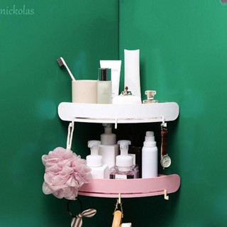 Nickolas ชั้นวางของในห้องน้ํา กันชื้น 1 ชิ้น กันน้ํา สําหรับหินอ่อน แก้ว กระเบื้อง ห้องน้ํา อุปกรณ์สามเหลี่ยม ห้องครัว ที่เก็บของ