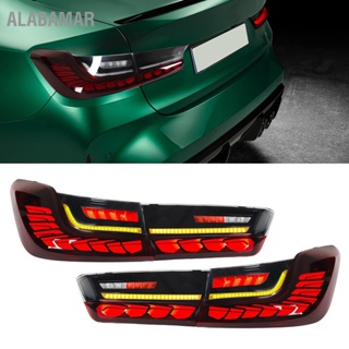 ALABAMAR ไฟท้าย LED สไตล์ GTS ไฟเลี้ยวแบบไดนามิกสำหรับ 3 Series G20 M3 G80 2019 ถึง 2023