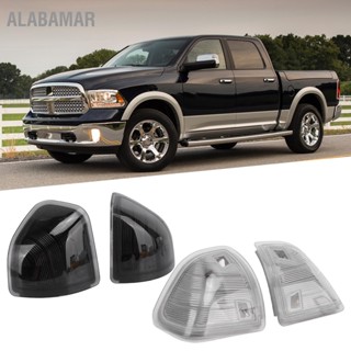 ALABAMAR 2 ชิ้นกระจกมองข้างไฟเลี้ยว LED ซ้ายขวา 68302828AA 68302829AA สำหรับรถบรรทุก Dodge Ram 1500 2011-17