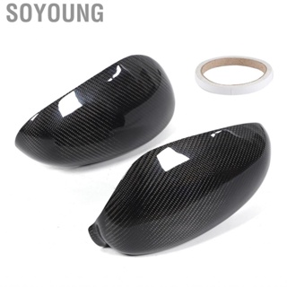 Soyoung Carbon Fiber Mirror Cap Covers  Easy To Install Side Cover for Wing Car