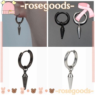 Rose ต่างหูสตั๊ด เครื่องประดับ พร็อพ DIY อะนิเมะ ต่างหู เครื่องประดับ สเตนเลส คอสเพลย์ ต่างหูชาย