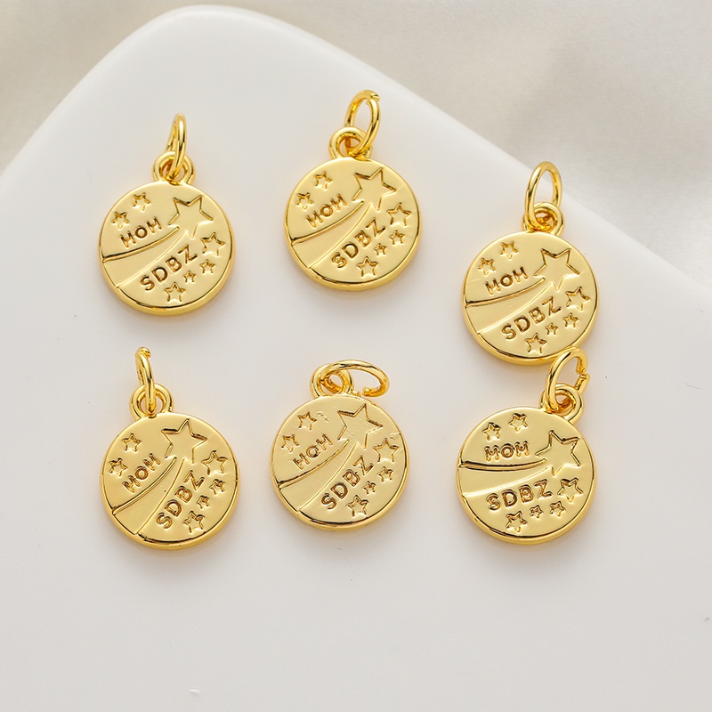 จี้ลูกปัดทองคํา 18K รูปใบเมเปิ้ล และผีเสื้อ แฮนด์เมด diy สําหรับทําเครื่องประดับ สร้อยคอ สร้อยข้อมือ - รูปที่ 2