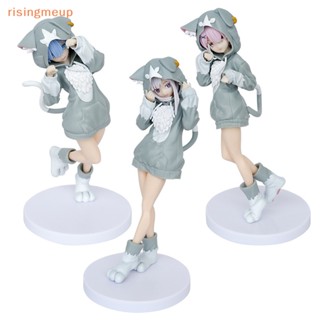 [risingmeup] โมเดลฟิกเกอร์ อนิเมะ From Zero-Starg Life in Another World Emilia Rem Ram Puck ขนาด 20 ซม. ของเล่นสําหรับเด็ก