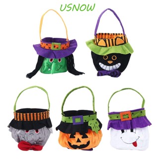 Usnow กระเป๋าถือ ลายฟักทอง Happy Trick Or Treat สําหรับใส่ของขวัญ