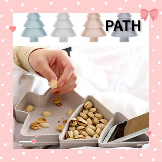 Path กล่องเก็บขนมขบเคี้ยว รูปต้นคริสต์มาส อเนกประสงค์