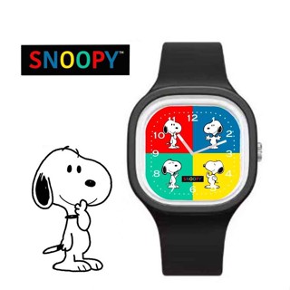 นาฬิกาข้อมือลาย Snoopy งานเข้าใหม่ สายเป็นซิลิโคน ปรับความยาวได้ เหมาะทั้งผู้หญิงและผู้ชาย หน้าปัดนาฬิกาขนาด 4.5×4.5 cm