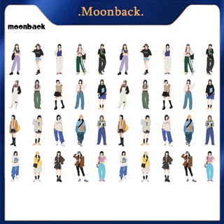 &lt;moonback&gt; 40 ชิ้น / เซต แปลกใหม่ เทปสมุด สําหรับโรงเรียน วินเทจ เทปวาชิ สติกเกอร์ DIY