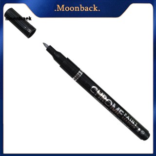 &lt;moonback&gt; ปากกามาร์กเกอร์ ชุบโครเมี่ยม กันรอยขีดข่วน สําหรับหมึกยางสะท้อนแสง ปากกาโครเมี่ยม วาดภาพ