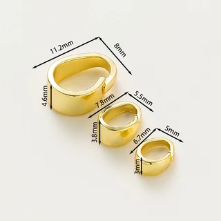 St.kunkka 20 ชิ้น ตัวปิดปม 18K ที่ไม่ได้ซีดจางคุณภาพสูง ตะขอเชื่อมต่อเครื่องประดับ