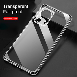 for xiaomi 13 lite 5g case clear airbags shockproof cover xiomi xiami xaomi xiaomi xaiomi mi 13lite 13 light silicone back cover