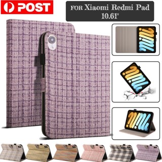 เคสโทรศัพท์หนัง ฝาพับ กันกระแทก ตั้งได้ สําหรับ Xiaomi Redmi Pad 10.61 นิ้ว