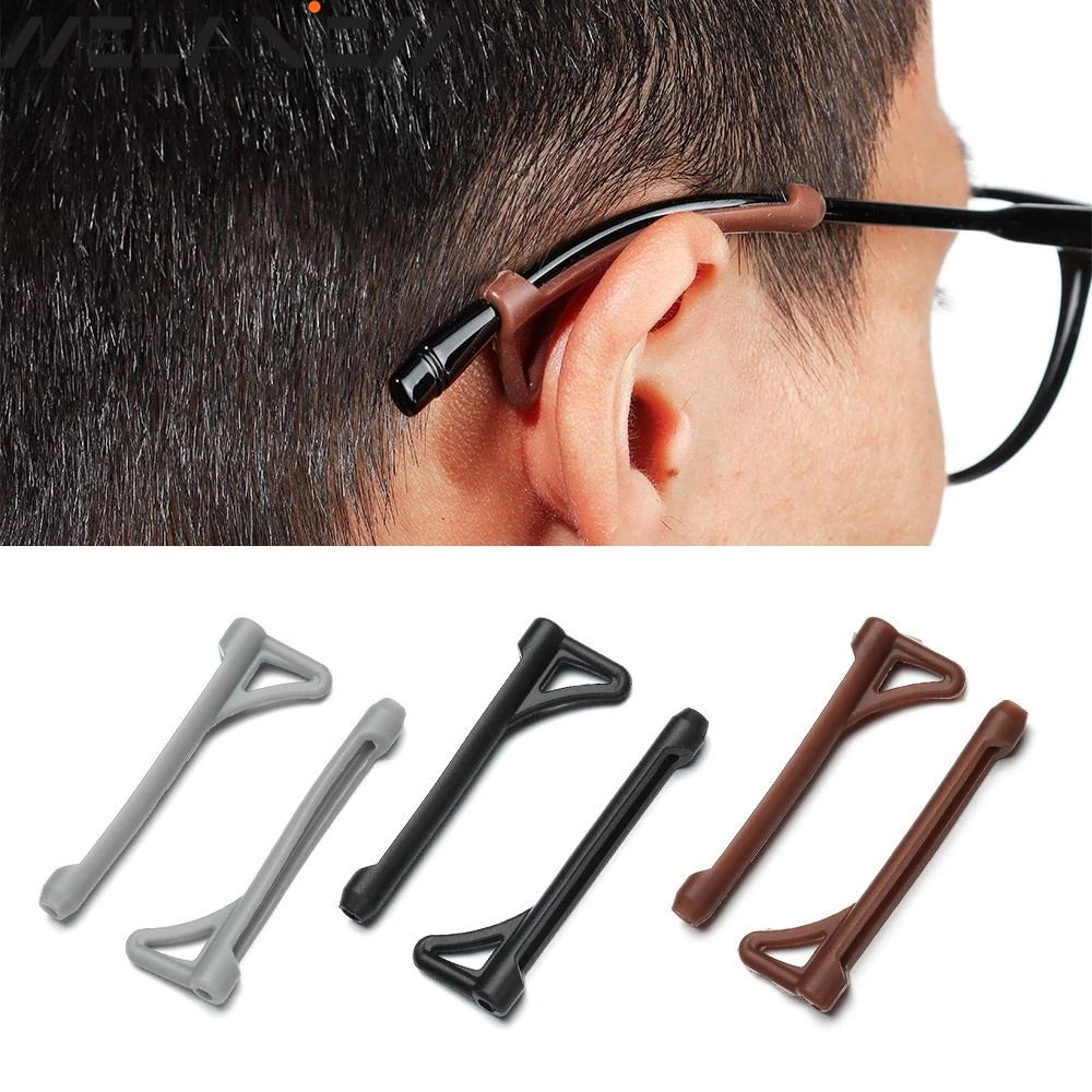 1 คู่ ขาแว่นตา ปลอกแขน ผู้ชาย ที่เกี่ยวหู กันลื่น ป้องกันการสูญหาย ซิลิโคนนุ่ม ที่เกี่ยวหู ที่ใส่แว่นตา ผู้หญิง อุปกรณ์เสริมแว่นตา