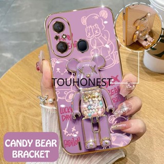 เคส infinix Hot 20 Play เคส infinix Hot 9 Play เคส infinix Hot 8 Pro Hot 9 Pro Casing infinix Hot Note 11 Pro Note 11S Case infinix Hot 20S Hot 20i Cover infinix Smart 4 4C Cases Cartoon Anime Graffiti Kaws Bear Stand Cute Phone Case TB โทรศัพท์มือถือ