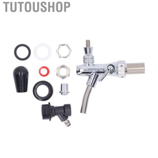 Tutoushop G5/8 Beer Tap Stainless Steel Beer Faucet  Dispenser ForHome