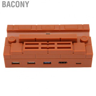 Bacony Console TV Dock Adapter  4K At 30HZ Lightweight 6 Card Slots Console TV Dock Station  for Video Game