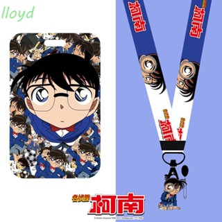 LLOYD For Phone Detective Phone Lanyard Combination Card Set Phone Lanyard Universal Detective Conan Buckle Long Lanyard Japanese Anime Detachable Card Ribbon Small Pendant Phone Accessories