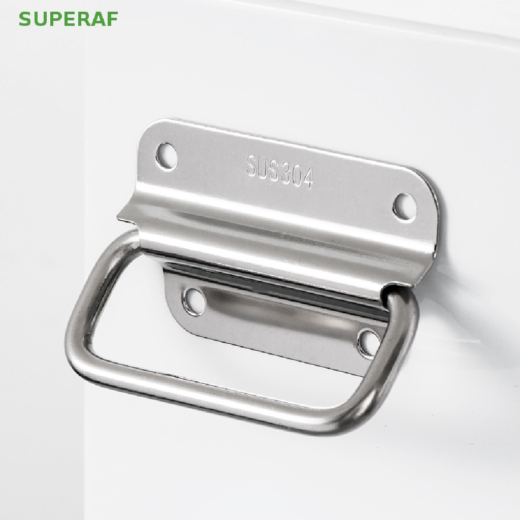 Superaf มือจับเฟอร์นิเจอร์ แบบสเตนเลส พับได้ ติดตั้งง่าย สําหรับตู้เสื้อผ้า ลิ้นชัก