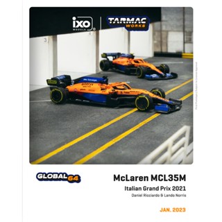 Tarmac Works 1:64 2021 F1 McLaren MCL35M ภาษาอิตาลี #4 ลิตร นอร์ริส / ผู้ชนะ #โมเดลรถยนต์ Ricciardo 3 มิติ