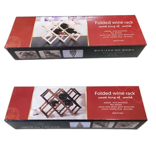 ที่วางขวดไวน์ ชั้นเก็บไวน์ Red wine storage rack ที่วางโชว์สินค้าชั้นวางไวน์ ที่วางไวน์ ชั้นเก็บขวดไวน์ 10ช่อง