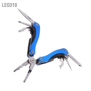 Leo310 Multitool Pliers Stainless Steel Camping Multi Tool Fixture อุปกรณ์ตกปลาแบบพกพาพับได้