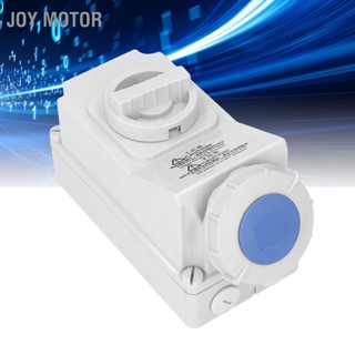 JOY Motor ซ็อกเก็ตกันน้ำกลางแจ้ง 32A 3 ขา IP67 กันน้ำกันฝุ่น 2P+E ซ็อกเก็ตสวิตช์เชื่อมต่ออุตสาหกรรม 220-250V