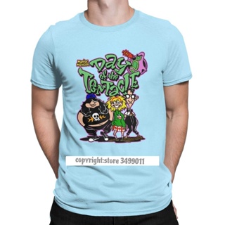 QGเสื้อยืดลําลอง แขนสั้น พิมพ์ลาย Day Of The Tentacle สําหรับผู้ชายS-5XL