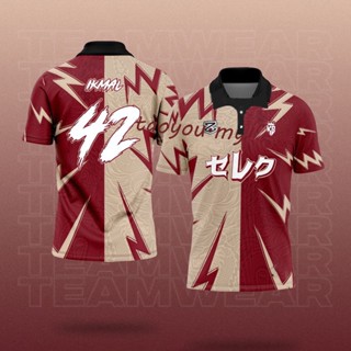 เสื้อกีฬาแขนสั้น คอปก ลาย Baju Raya Jersey สไตล์เรโทร 2023 พร้อมส่ง