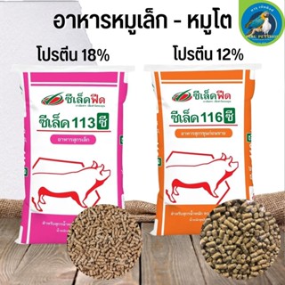 อาหารหมู ซีเล็คฟีด ซีเล็ค 113ซี,116ซี (แบ่งขาย 500G / 1KG) อาหารสุกรเล็กและอาหารสุกรขุนก่อนขาย