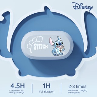 Disney Stitch TWS หูฟังบลูทูธ 5.3 กันน้ํา เบสหนัก หูฟังไร้สาย Active Noice Cancelling Girl Sport Earphone