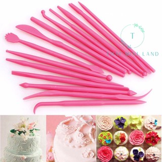 (อุปกรณ์สำหรับการปั้น/งาน DIY) 14 ชิ้น 28 หัว อุปกรณ์สำหรับงานปั้น ใช้ทำTexture อุปกรณ์ปั้นดินเผา ไม้กดฟองดอง ฟองดอง