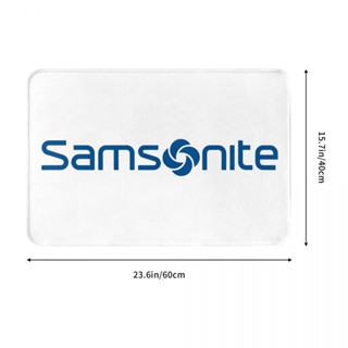 ใหม่ พร้อมส่ง พรมเช็ดเท้า ผ้าสักหลาด กันลื่น ดูดซับน้ําได้ดี ลาย Samsonite (1) 16x24 นิ้ว สําหรับห้องน้ํา ห้องนั่งเล่น โซฟา โต๊ะกาแฟ