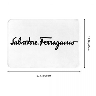 ใหม่ พร้อมส่ง พรมเช็ดเท้า ผ้าสักหลาด ลาย Salvatore Ferragamo (2) กันลื่น ดูดซับน้ําได้ดี แห้งเร็ว 16x24 นิ้ว สําหรับห้องน้ํา ห้องนั่งเล่น โซฟา ห้องนอน