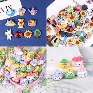 Croc Jibz Pins Forest Plants 2.5D DIY จี้รูปรองเท้า