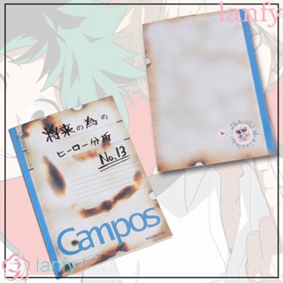 LANFY Midoriya Izuku Hand Book Deku School Supplies My Hero Academia NoteBook PU Cover Office Supplies Japan Anime 30Page NoteBooks