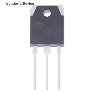 Wbth ของแท้ 100% มอเตอร์ไดรฟ์ IGBT 40N60NPFD 40A 600V 40n60 SGT40N60NPFD