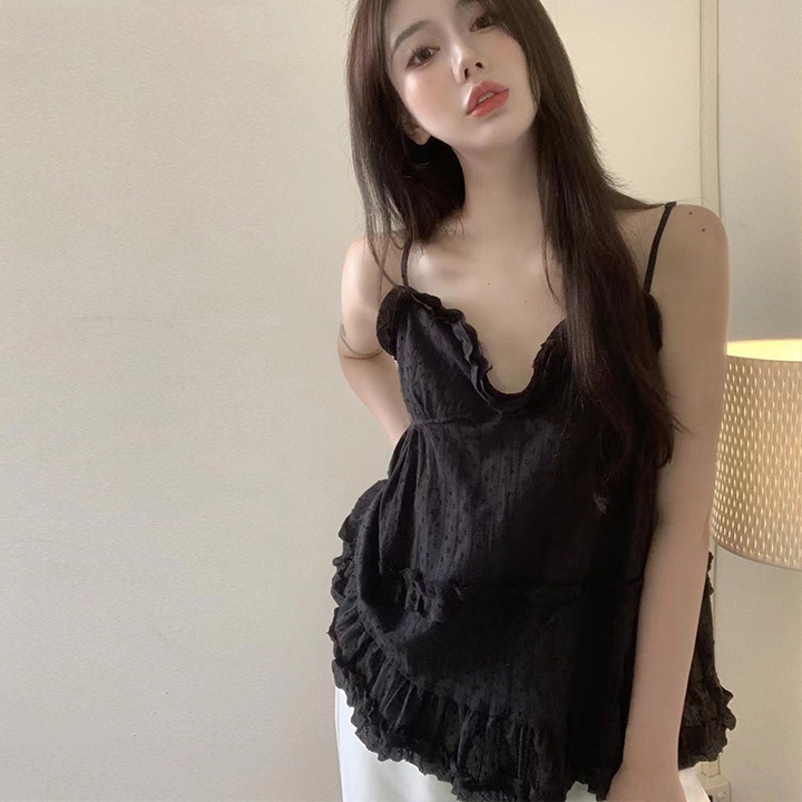เสื้อสายเดี่ยวแขนกุด ดีไซน์สไตล์เกาหลี เสื้อสายเดี่ยว รูปที่ 6