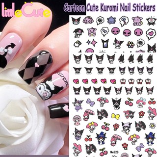 SANRIO [Featured] สติกเกอร์เทปกาว ลายการ์ตูนอนิเมะ Kuromi Melody 3D สําหรับตกแต่งเล็บ 1 แผ่น