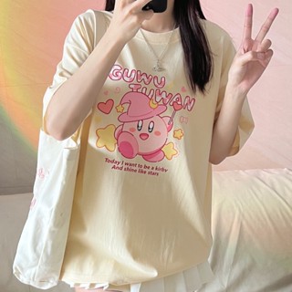 เสื้อยืดการ์ตูนญี่ปุ่น น่ารัก oversized เสื้อผ้าแฟชั่นผู้หญิงสาวอวบ เสื้อโอเวอร์ไซส์เกาหลี ทรงหลวม วินเทจ XXXL