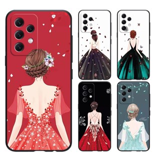 SAMSUNG A73 5G A34 A33 A32 5G A32 4G A31 A23 A22 เคสโทรศัพท์มือถือแบบนิ่ม ลายผู้หญิงสวย สําหรับ