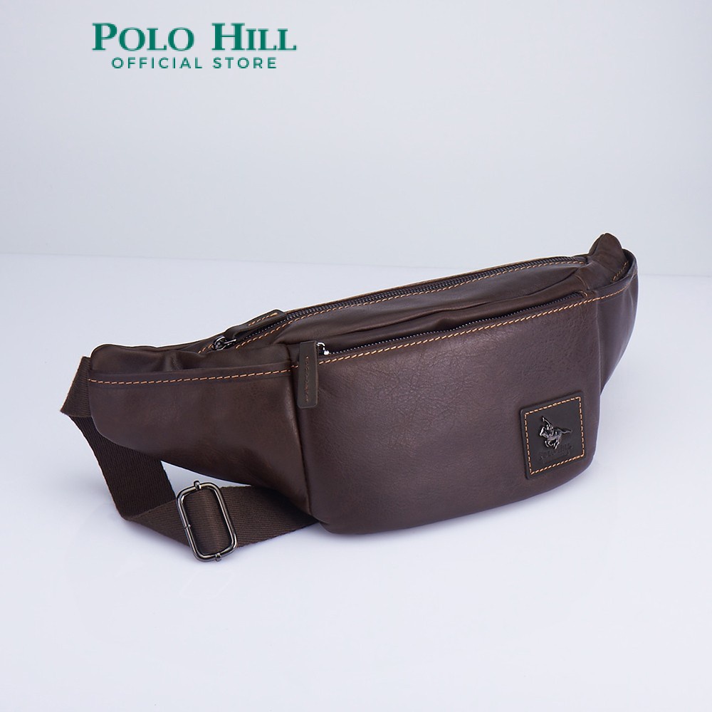 Polo HILL กระเป๋าหนังคาดเอว สําหรับผู้ชาย E-PHSB-1630