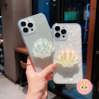 เคสโทรศัพท์มือถือแบบนิ่ม ใส แต่งกลิตเตอร์ พร้อมที่ตั้งวาง พับได้ สําหรับ Xiaomi Poco X5 X4 GT M4 5G M3 Pro F3 F4 X2 Mi 9 Pro 9T Pro