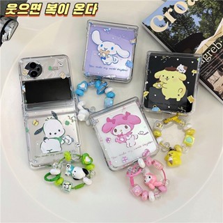 SANRIO เคสโทรศัพท์มือถือ แบบฝาพับ กันกระแทก ลายธีมซานริโอ้ สําหรับ Vivo X