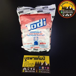 ไฟฉาย ใส้ตะเกียง Todi 2 ผูก 3-400 แรง / 1 ห่อ มี 10 ใส้ / คละสี เขียว,ชมพู