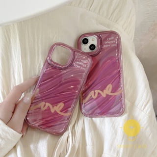 For เคสไอโฟน 14 Pro Max [Shining Laser Wave] เคส Phone Case For iPhone 14 Pro Max Plus 13 12 Mini 11 For เคสไอโฟน11 Ins Korean Style Retro Classic Couple Shockproof Protective TPU Cover Shell