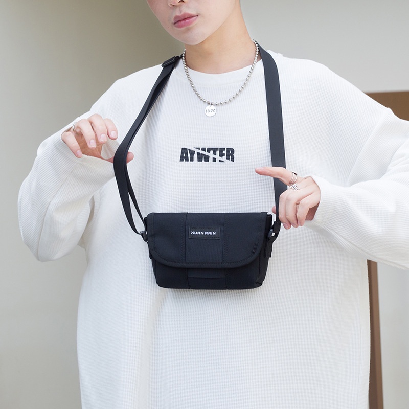 (HB-695) กระเป๋าสะพายข้าง สะพายไหล่ ชาย-หญิง ผ้าแคนวาส