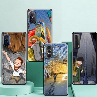 เคสโทรศัพท์มือถือซิลิโคน TPU กันกระแทก ลายภาพวาดสีน้ํามัน Van gogh สําหรับ Huawei MATE 10 20 PRO 20X 30 30E PRO 9 4G 5G